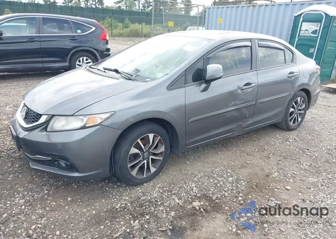 2013 Honda Civic Ex-L z USA, uszkodzony, nr VIN 19XFB2F9XDE218403